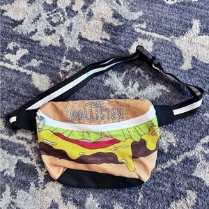 Hollister Cheeseburger Print Waist Bag